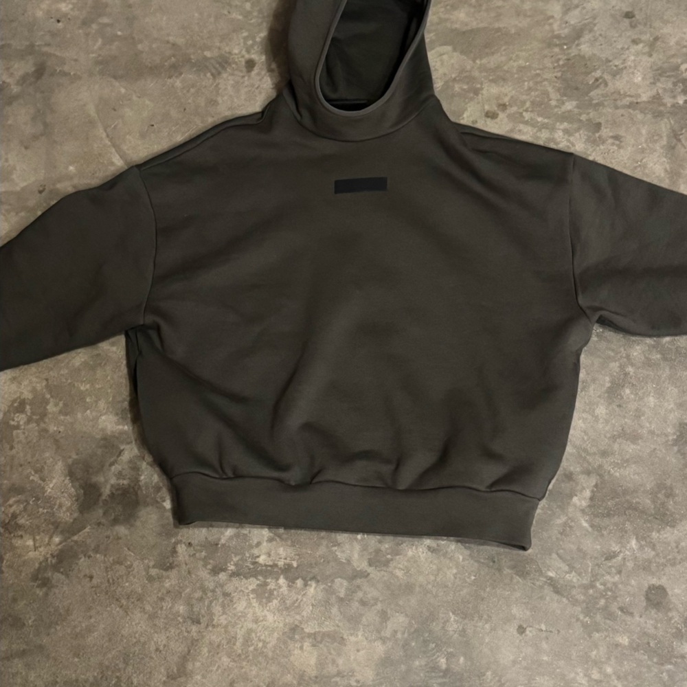 Fear of God Dark Gray Hooded Sweater